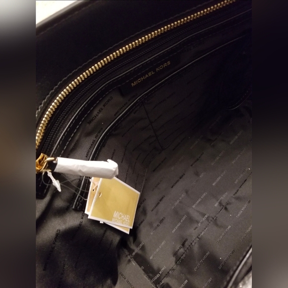 Michael Kors Whitney Black Tote Handbag Purse - Picture 6 of 11